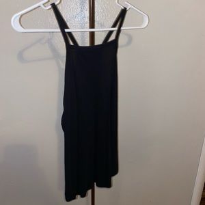 Black spaghetti strap tank top